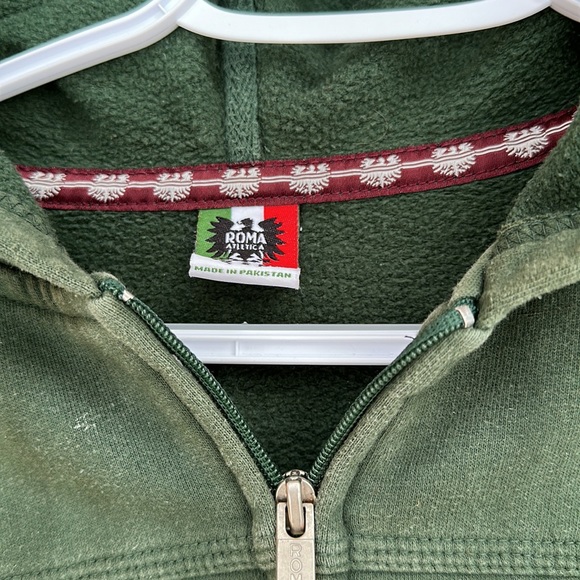 Vintage Ireland thick cotton green Hoodie - Picture 2 of 4